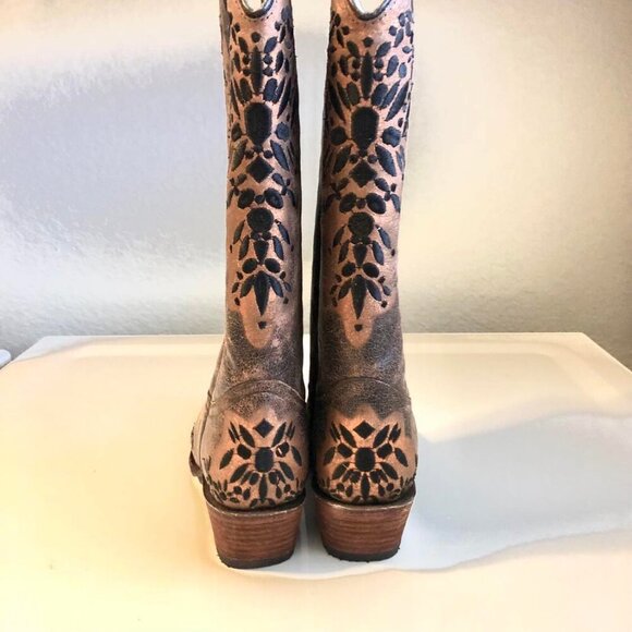 New CIRCLE G Embroidered Boho Line Dance Cowgirl Boots 6.5 MSRP $200 - Picture 5 of 10